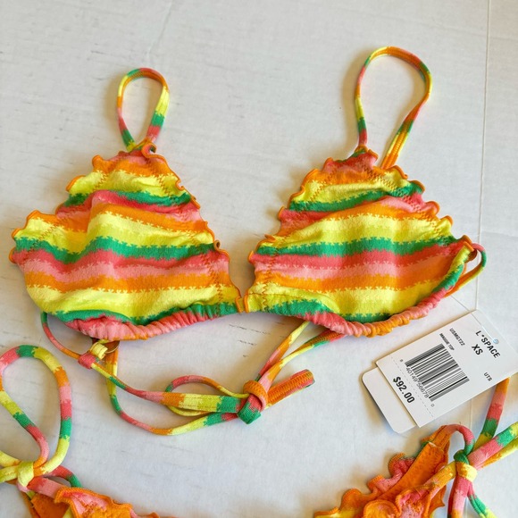 L*Space Maggie Top & Roger Bottom 2-Piece Bikini Set NWT Size XS - Picture 4 of 8